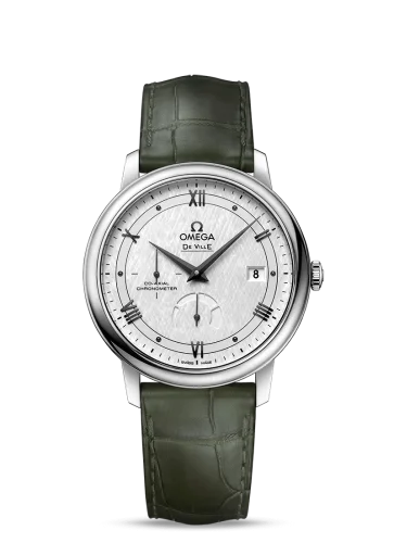 Omega Omega - 424.13.40.21.02.004 De Ville Prestige Co-Axial 39.5 Power Reserve Stainless Steel / Vintage Silver Silk