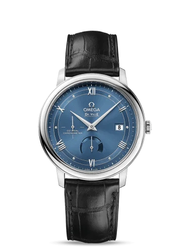 Omega De Ville Prestige Co-Axial 39.5 Power Reserve Stainless Steel / Vintage Blue