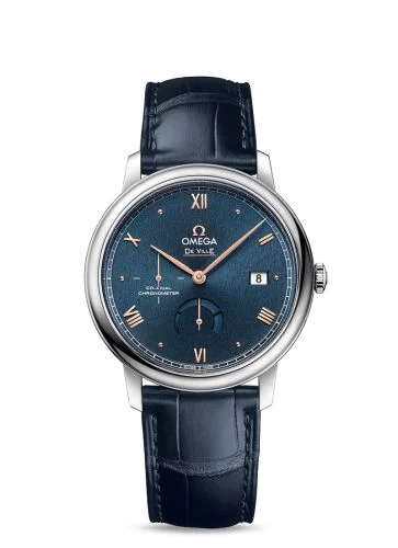 Omega De Ville Prestige Co-Axial 39.5 Power Reserve Stainless Steel / Blue Sunburst