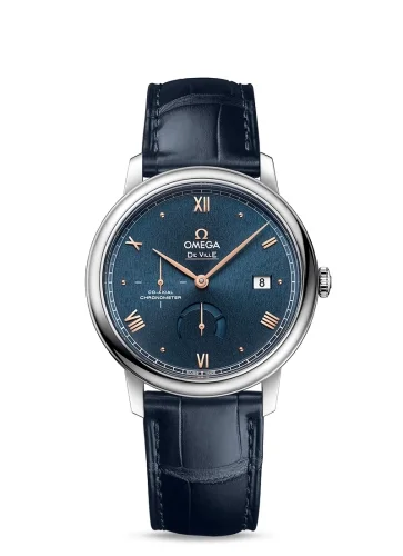 Omega Omega - 424.13.40.21.03.003 De Ville Prestige Co-Axial 39.5 Power Reserve Stainless Steel / Blue Sunburst
