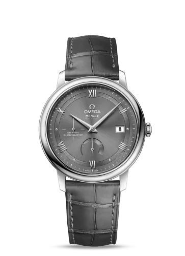 Omega De Ville Prestige Co-Axial 39.5 Power Reserve Stainless Steel / Vintage Grey
