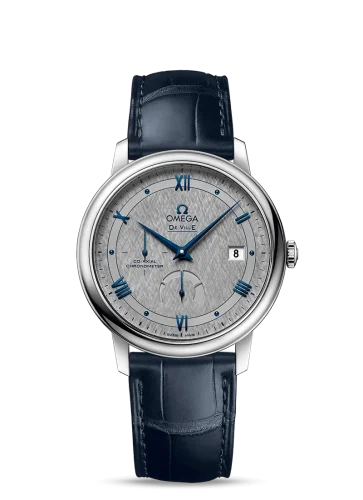 Omega De Ville Prestige Co-Axial 39.5 Power Reserve Stainless Steel / Vintage Grey Silk