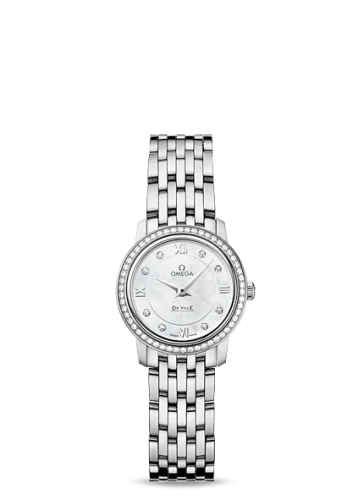 Omega - 424.15.24.60.55.001 De Ville Prestige Quartz 24.4 Stainless Steel / Diamond / Bracelet