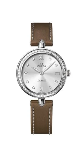 Omega - 424.17.27.60.52.001 De Ville Prestige Dewdrop Quartz 27.4 Stainless Steel / Silver / Diamond