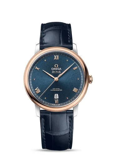 Omega - 424.23.40.20.03.001 De Ville Prestige Co-Axial 39.5 Stainless Steel / Red Gold / Blue Sunburst