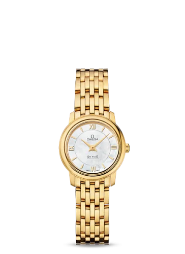 Omega - 424.50.24.60.05.001 De Ville Prestige Quartz 24.4 Yellow Gold / MOP / Bracelet