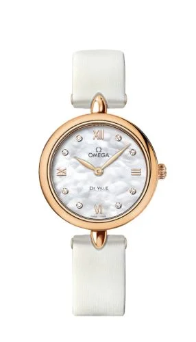 Omega - 424.52.27.60.55.002 De Ville Prestige Dewdrop Quartz 27.4 Red Gold / White MOP