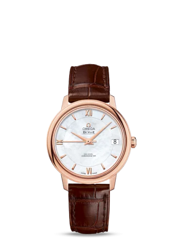 Omega - 424.53.33.20.05.001 De Ville Prestige Co-Axial 32.7 Red Gold / MOP