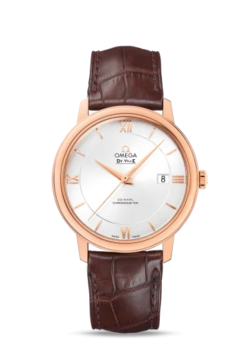 Omega - 424.53.40.20.02.001 De Ville Prestige Co-Axial 39.5 Red Gold / Silver