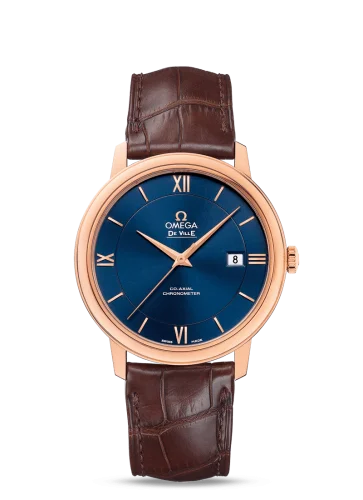 Omega - 424.53.40.20.03.002 De Ville Prestige Co-Axial 39.5 Red Gold / Blue