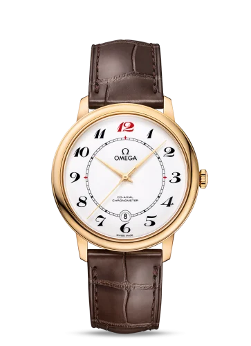 Omega - 424.53.40.20.04.005 De Ville Prestige Co-Axial 39.5 Yellow Gold / Enamel / 50th Anniversary