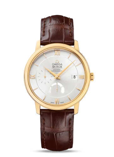 Omega De Ville Prestige Co-Axial 39.5 Power Reserve Yellow Gold / Silver