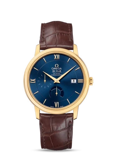 Omega Omega - 424.53.40.21.03.001 De Ville Prestige Co-Axial 39.5 Power Reserve Yellow Gold / Blue