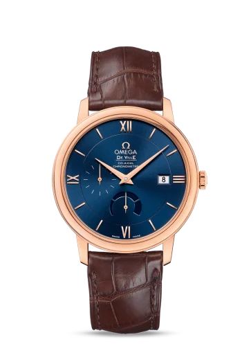 Omega De Ville Prestige Co-Axial 39.5 Power Reserve Red Gold / Blue