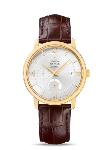 Omega Omega - 424.53.40.21.52.001 De Ville Prestige Co-Axial 39.5 Power Reserve Yellow Gold / Silver