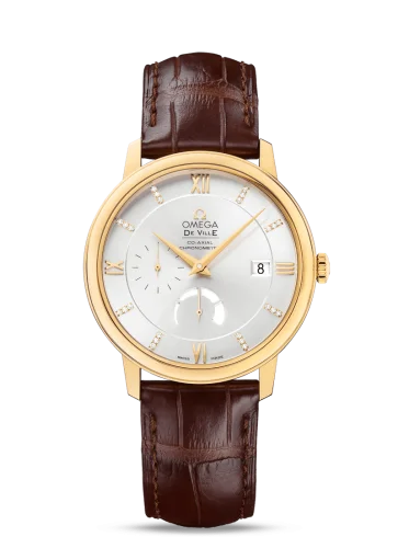 Omega Omega - 424.53.40.21.52.001 De Ville Prestige Co-Axial 39.5 Power Reserve Yellow Gold / Silver