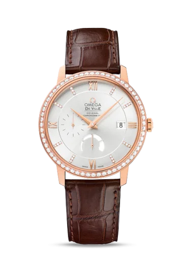 Omega De Ville Prestige Co-Axial 39.5 Power Reserve Red Gold / Silver / Diamond