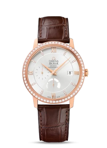 Omega Omega - 424.58.40.21.52.002 De Ville Prestige Co-Axial 39.5 Power Reserve Red Gold / Silver / Diamond