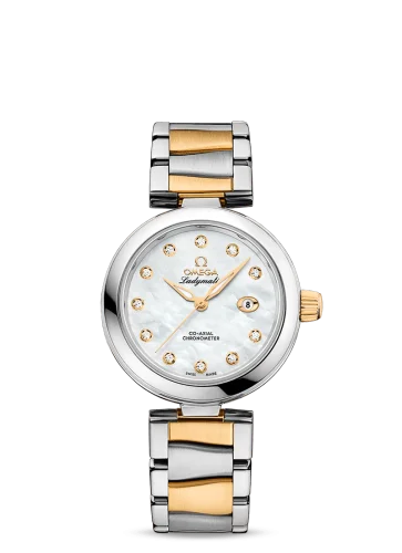Omega - 425.20.34.20.55.003 LadyMatic Co-Axial 34 Stainless Steel / Yellow Gold / MOP / Bracelet