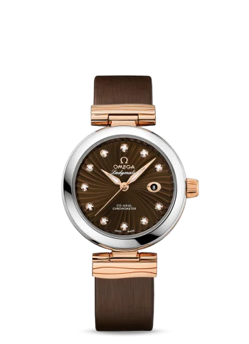 Omega - 425.22.34.20.63.001 LadyMatic Co-Axial 34 Stainless Steel / Red Gold / Brown