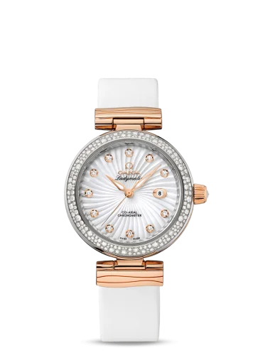 Omega - 425.27.34.20.55.001 Ladymatic Co-Axial 34 Stainless Steel / Red Gold / Diamond / MOP
