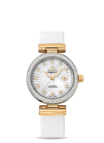 Omega - 425.27.34.20.55.002 LadyMatic Co-Axial 34 Stainless Steel / Yellow Gold / Diamond / MOP