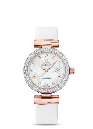 Omega - 425.27.34.20.55.004 LadyMatic Co-Axial 34 Stainless Steel / Sedna Gold / Diamond / MOP