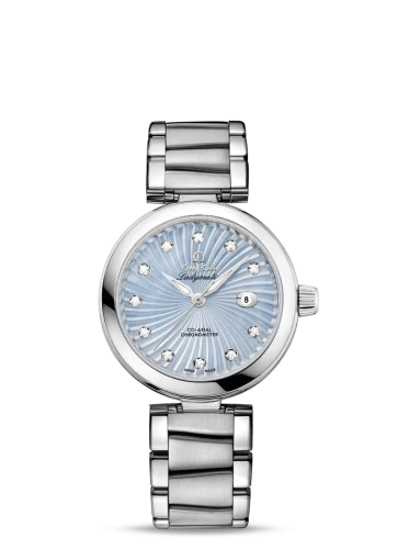 Omega - 425.30.34.20.57.002 LadyMatic Co-Axial 34 Stainless Steel / Blue MOP / Bracelet