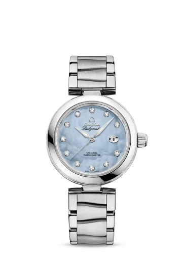 Omega - 425.30.34.20.57.003 LadyMatic Co-Axial 34 Stainless Steel / Blue MOP / Bracelet
