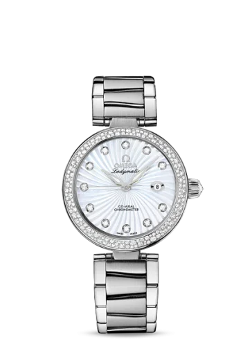 Omega - 425.35.34.20.55.001 LadyMatic Co-Axial 34 Stainless Steel / Diamond / MOP / Bracelet