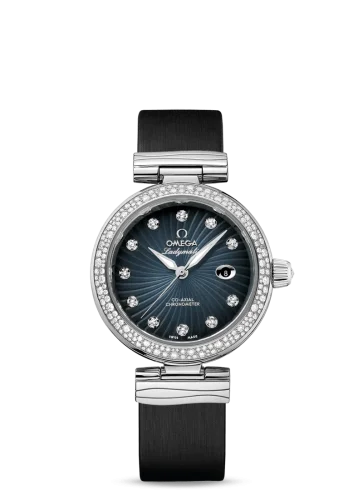 Omega - 425.37.34.20.56.001 LadyMatic Co-Axial 34 Stainless Steel / Diamond / Blue