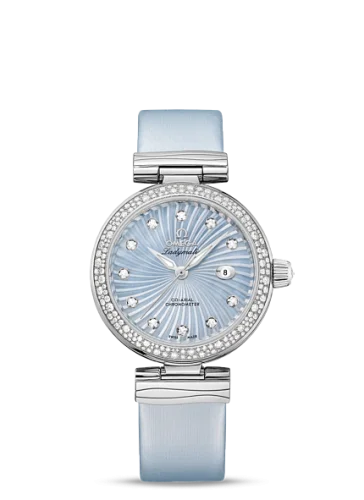 Omega - 425.37.34.20.57.002 LadyMatic Co-Axial 34 Stainless Steel / Diamond / Blue MOP