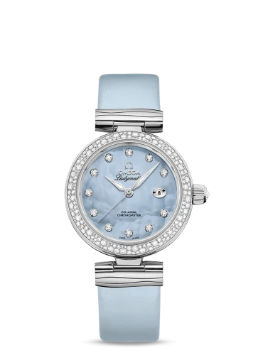 Omega - 425.37.34.20.57.003 LadyMatic Co-Axial 34 Stainless Steel / Diamond / Blue MOP