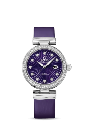 Omega - 425.37.34.20.60.001 LadyMatic Co-Axial 34 Stainless Steel / Diamond / Purple