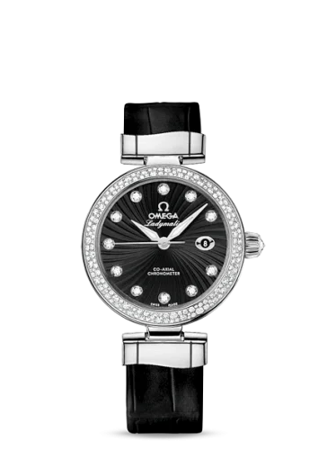Omega - 425.38.34.20.51.001 LadyMatic Co-Axial 34 Stainless Steel / Diamond / Black