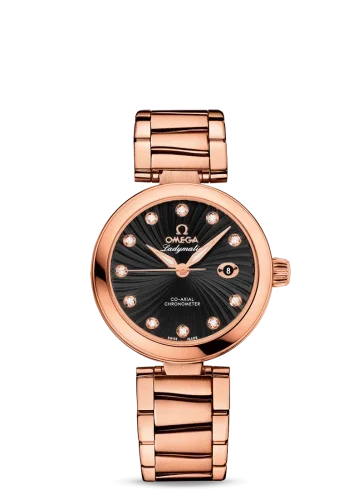 Omega Omega - 425.60.34.20.51.001 LadyMatic Co-Axial 34 Red Gold / Black / Bracelet