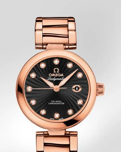 Omega Omega - 425.60.34.20.51.001 LadyMatic Co-Axial 34 Red Gold / Black / Bracelet