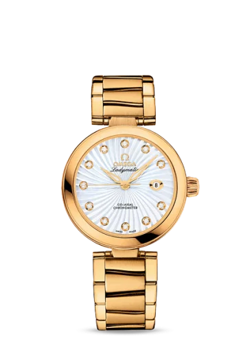 Omega - 425.60.34.20.55.002 Ladymatic Co-Axial 34 Yellow Gold / MOP / Bracelet