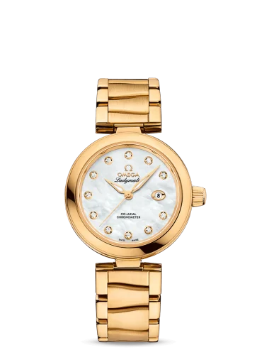 Omega - 425.60.34.20.55.003 LadyMatic Co-Axial 34 Yellow Gold / MOP / Bracelet