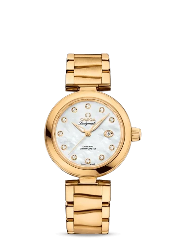 Omega Omega - 425.60.34.20.55.003 LadyMatic Co-Axial 34 Yellow Gold / MOP / Bracelet