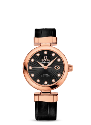 Omega - 425.63.34.20.51.001 LadyMatic Co-Axial 34 Red Gold / Black
