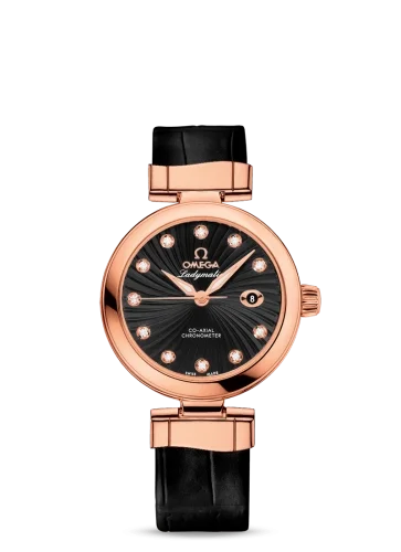 Omega Omega - 425.63.34.20.51.001 LadyMatic Co-Axial 34 Red Gold / Black