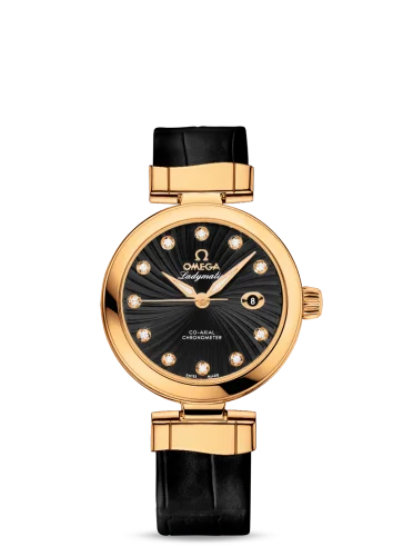 Omega - 425.63.34.20.51.002 LadyMatic Co-Axial 34 Yellow Gold / Black