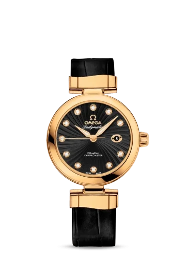 Omega Omega - 425.63.34.20.51.002 LadyMatic Co-Axial 34 Yellow Gold / Black