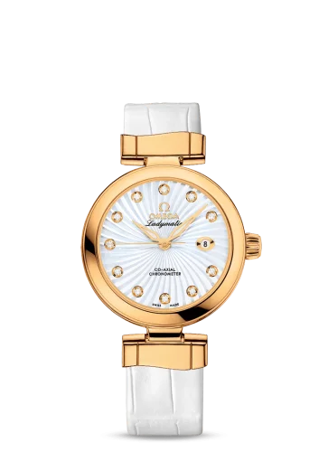 Omega - 425.63.34.20.55.002 LadyMatic Co-Axial 34 Yellow Gold / MOP