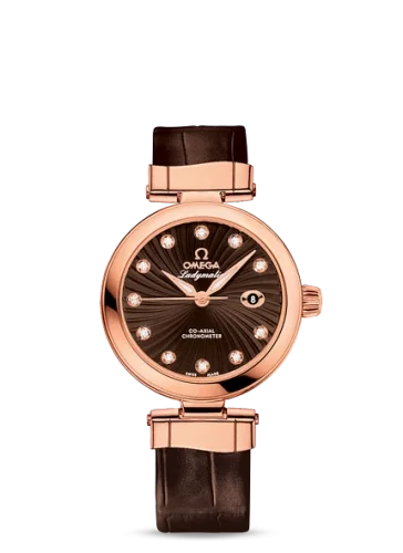 Omega Omega - 425.63.34.20.63.001 LadyMatic Co-Axial 34 Red Gold / Brown