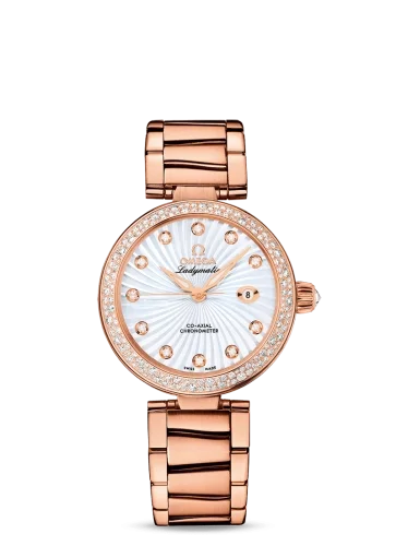 Omega Omega - 425.65.34.20.55.001 LadyMatic Co-Axial 34 Red Gold / Diamond / MOP / Bracelet