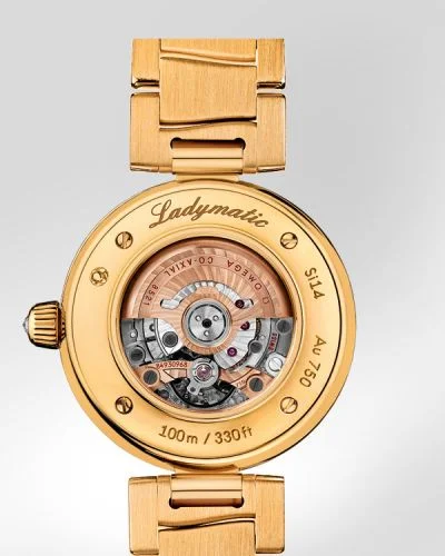 Omega Omega - 425.65.34.20.55.002 LadyMatic Co-Axial 34 Yellow Gold / Diamond / MOP / Bracelet