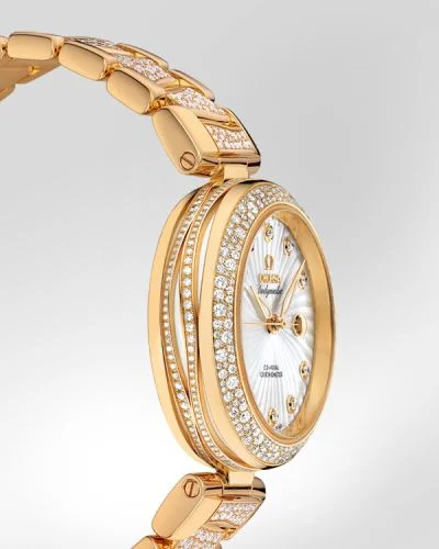Omega Omega - 425.65.34.20.55.006 LadyMatic Co-Axial 34 Yellow Gold / Diamond / MOP / Diamond Bracelet