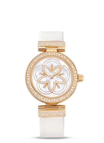 Omega Omega - 425.67.34.20.55.005 LadyMatic Co-Axial 34 Yellow Gold Diamond / Diamond Flower